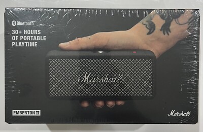 Marshall Emberton II tragbar drahtlos IP67 staub- und wasserdicht schwarz & stahl