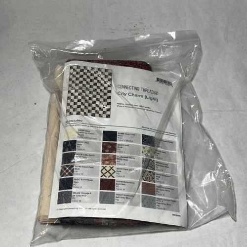 Connecting Threads Quilt Kit “City Charm” Finished 48” X 64”-17 Fabrics-New - Picture 5 of 5