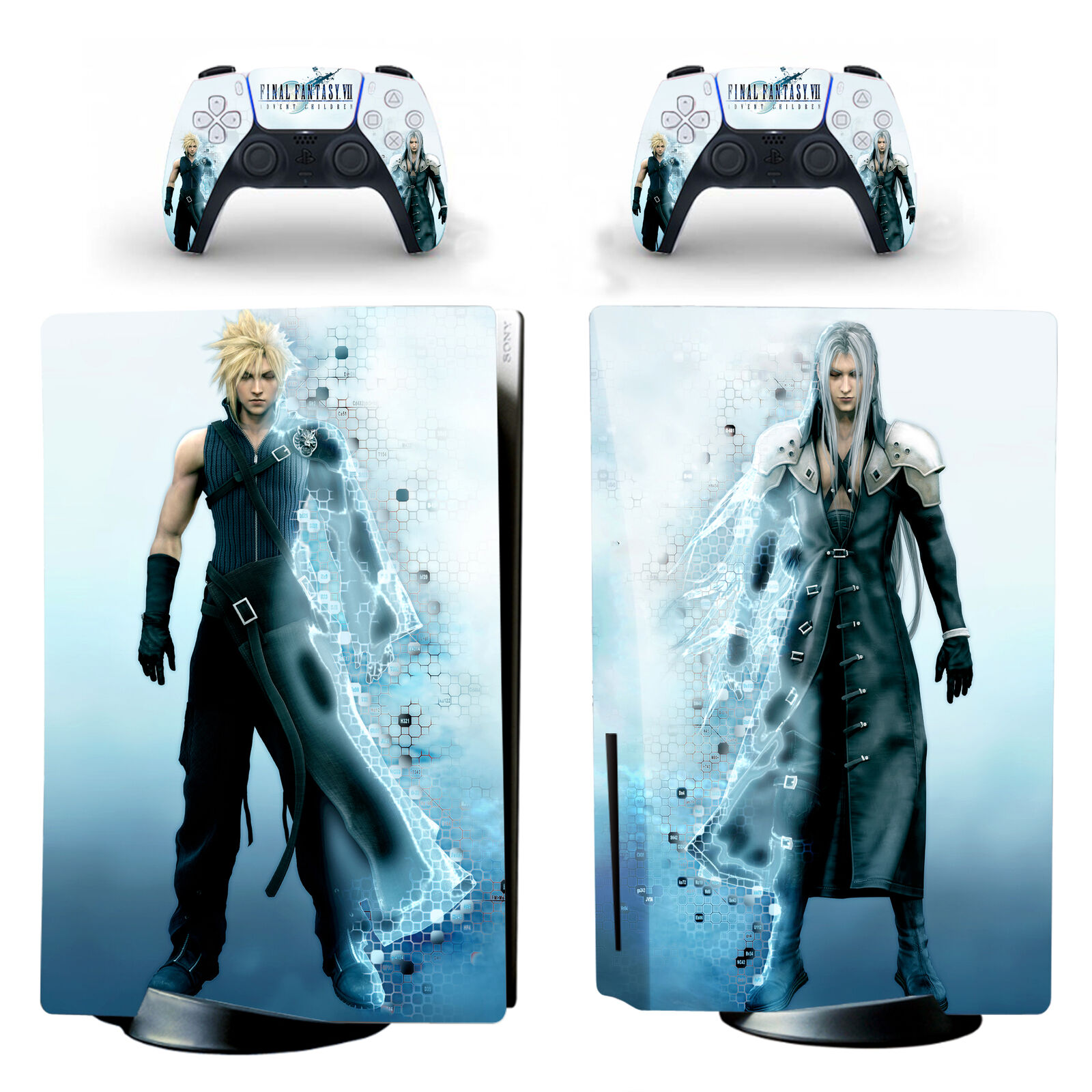 Final Fantasy 7 Remake PS4 Skin Sticker Decal for Sony PlayStation 4  Console and 2 controller