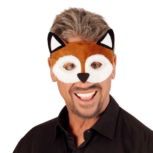 Fuchs Maske Tiermaske Fuchsmaske Augenmaske Rotfuchs Füchse Halbmaske Fasching - Bild 3 von 3