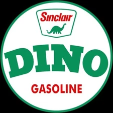 Sinclair DINO Gasoline NEW Sign 18" Dia. Round USA STEEL