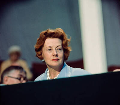 Barbara Castle At Labour Conference 1963 Old Photo