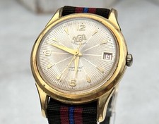 Reloj de caballero suizo vintage años 60 Enicar ultrasónico oro 17J mantener buen tiempo