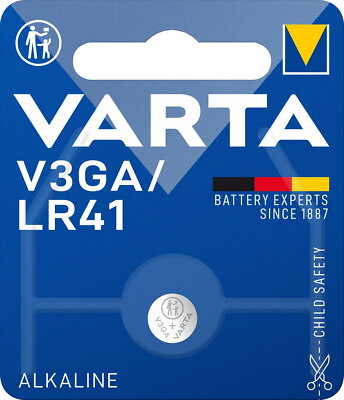 5 Varta 4261 Professional LR41 / V3GA Alkaline Knopfzelle Batterien Blister