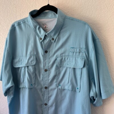 Red Head Brand Co. Men s Vented Size 2XL Fishing Short Sleeve Shirt with Pockets