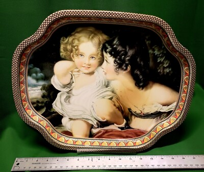 #ad MTM Metal Tray Manufacturing Co. Elite Metal Serving Tray VINTAGE LONDON $4.99