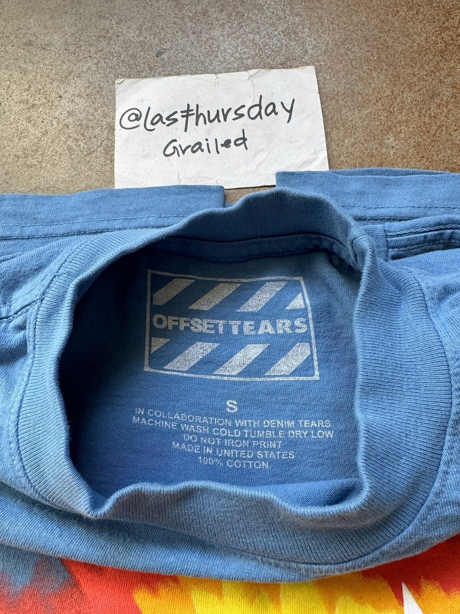 Denim Tears x Migos Offset★#1 ロゴ フラワー半袖Tシャツ Denim Tears x Migos Offset☆#1 ロゴ フラワー半袖Tシャツ