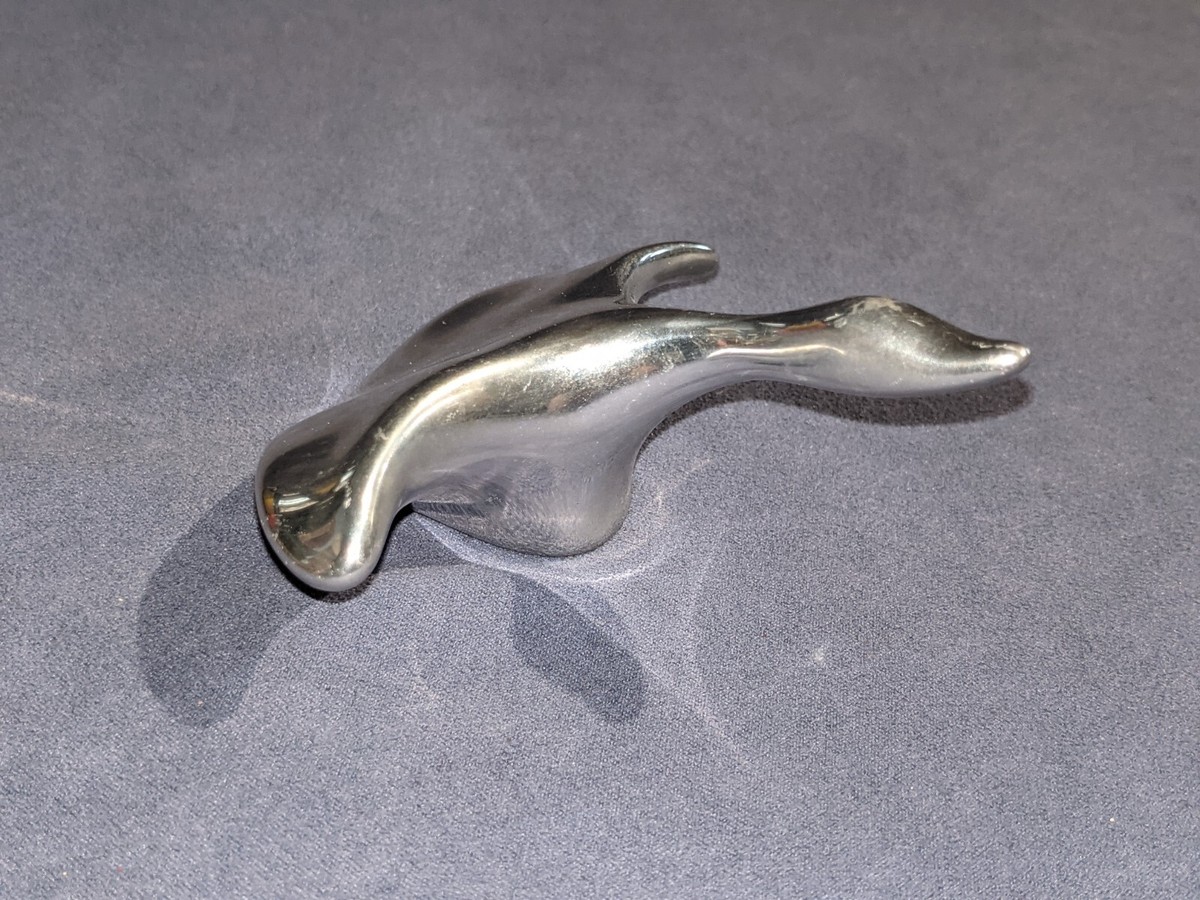 Vintage Hoselton #271 Abstract Aluminium Flying Goose Sculpture