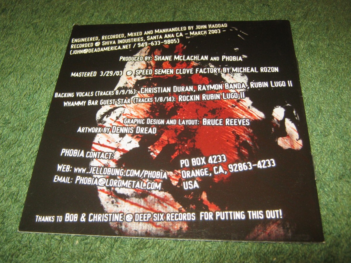 Phobia - Grind Your Fucking Head In (cd) | eBay