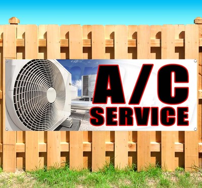 AC SERVICE Advertising Vinyl Banner Flag Sign Many Sizes Available USA SB08941