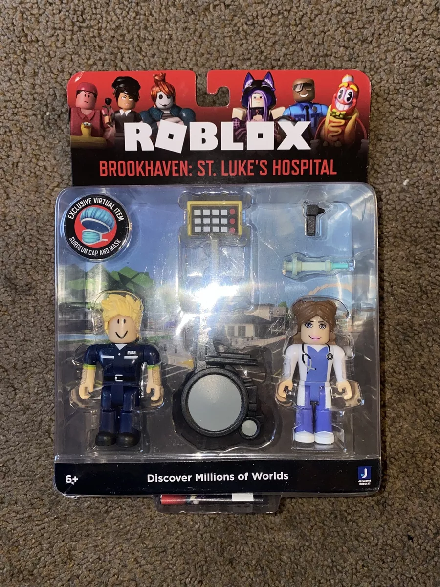 Roblox Brookhave St. Luke's Hospital Figure Pack [Includes Exclusive  Virtual Item] 