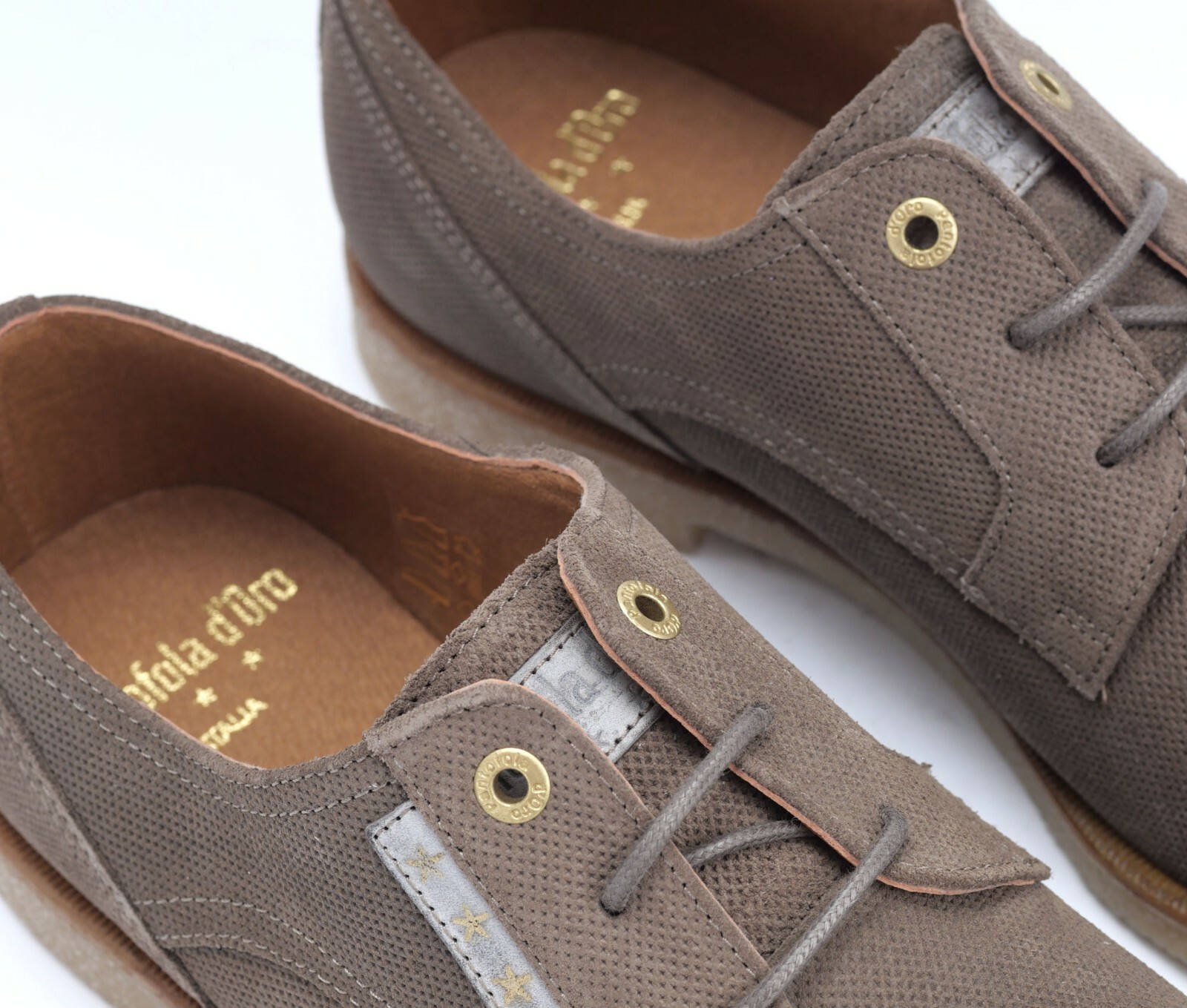 PANTOFOLA D’ORO PANTOFOLA d'ORO LAMBRO PELLE SCAMOSCIATA UOMO GRIGIO UOMO EU 41