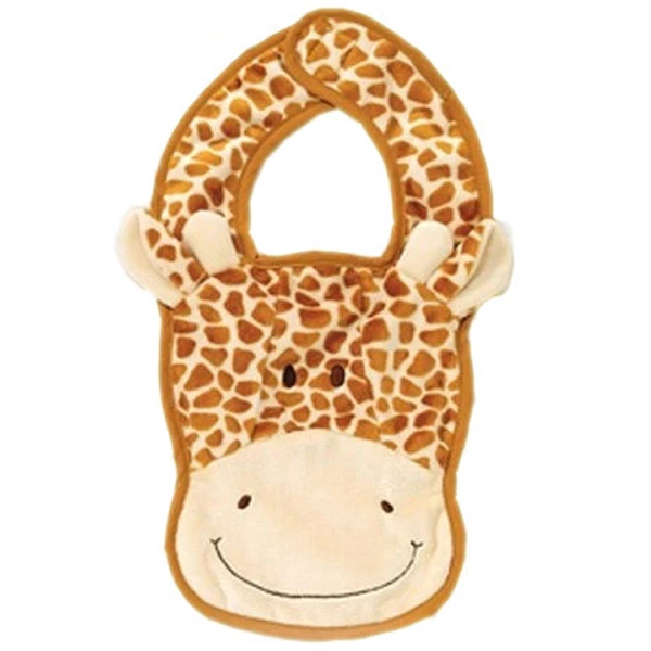 TEDDY COMPANY BIB GIRAFFE FABRIC 22CM NEW