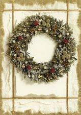LPG Greetings Deluxe Glitter Wreath Box of 14 Christmas Cards