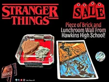 Stranger Things Location Relics with COA (School Brick Lunchroom Wall)