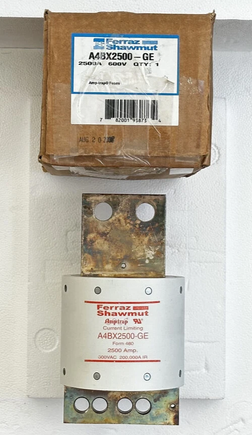 FERRAZ SHAWMUT A4BX2500-GE FORM 480 2500AMP 600VAC CURRENT LIMITING AMPTRAP - Image 3 of 3