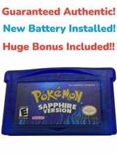 Pokemon Sapphire GBA Gameboy Advance AUTHENTI...