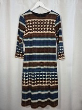 Karen Kane Sheath Dress Blue Black Brown Size L