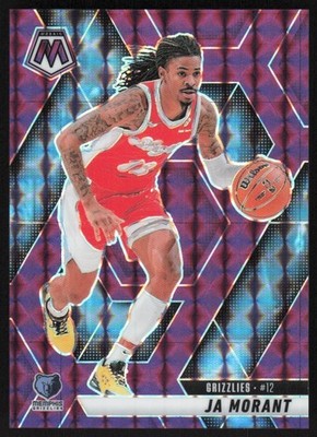 2024-25 PANINI MOSAIC PURPLE JA MORANT 33/99 MEMPHIS GRIZZLIES #195 SSP SERIAL