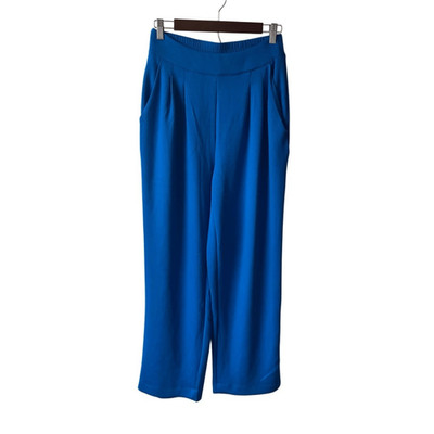 Cinq a sept Blue Knit Pleated Pull On Trouser Pants Sz 2 NWT