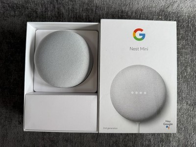 Google Nest Mini 2nd Generation Smart Speaker Chalk GA00638-US