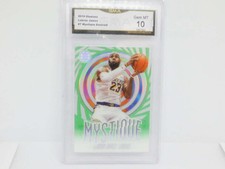 2019-20 Panini Illusions Mystique Emerald #7 LeBron James Los Angeles Lakers GMA