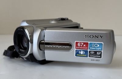 Rare Sony DCR-SR21 Silver 67X Optical Zoom 80GB HDD Handycam