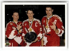 Canada's Captains (K Draper / S Rice / E Lindros) 1990-91 Upper Deck Canada #473