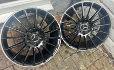 Mercedes C63 Style 18” Pair Of Front Alloy Wheels ET45