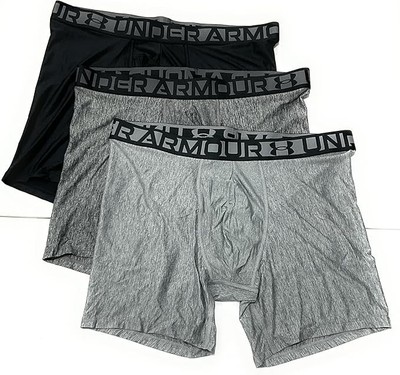 Under Armour Essential Tech Boxerjock 9'' Inseam 3-Pack, Sz Medium