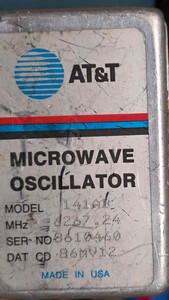 AT&T DRO Microwave Oscillator for 6.26 GHz, Tested & Working!