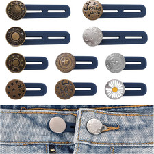 10 Pack Pants Expander Button, 10 Styles Jeans Waist Extender Button for Men and