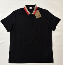 BURBERRY Polo Shirt 2XL New With Tags Black XXL