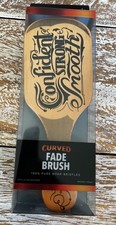 Hair Brush Boar Bristle Wood Handle Inked Series Curved Fade New Free Shipping 