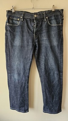 Herren Paul Smith Jeans 34R Blau Denim 100% Baumwolle Straight Fit 