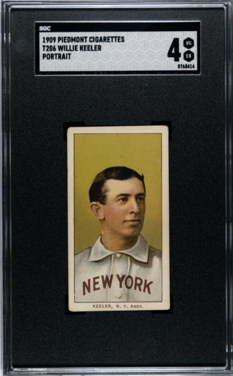 1909-11 T206 WILLIE KEELER PORTRAIT PIEDMONT 150 SGC 4