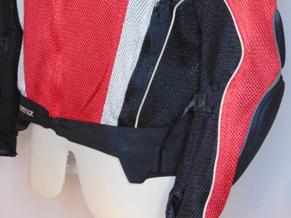 Chaqueta de motocicleta Joe Rocket Phoenix de malla para hombre M armadura protectora de colección roja negra Foto 3 de 4