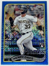 2024 Henry Davis Topps Chrome Silver Pack 1989 Blue Refractor /150 #T89C-94 Mojo