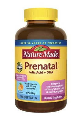 Nature Made Prenatal Multivitamin Folic Acid + DHA 150 Softgels