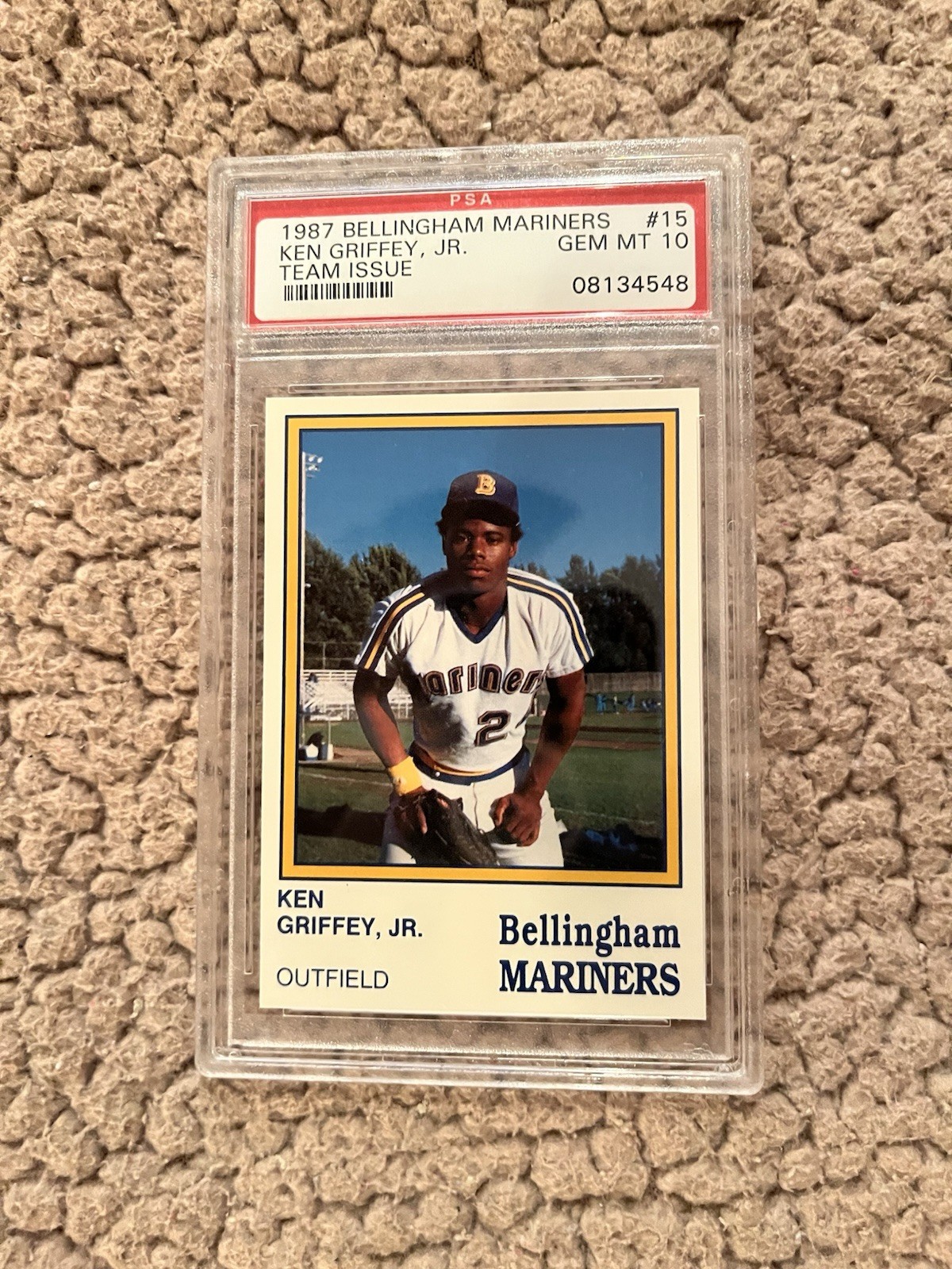 1987 Bellingham Mariners Team Issue  # 15 Ken Griffey Jr. PSA 10