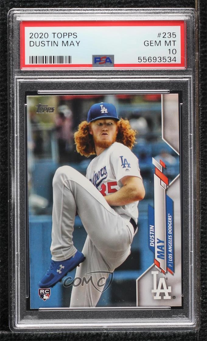2020 Topps Dustin May (Pitching) #235 PSA 10 GEM MT 00jz