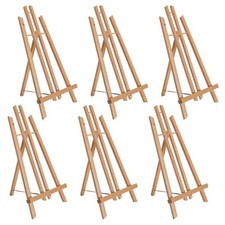 6pk 18" Large Tabletop Display Stand A-Frame Artist Easel, Wood Beechwood Tripod