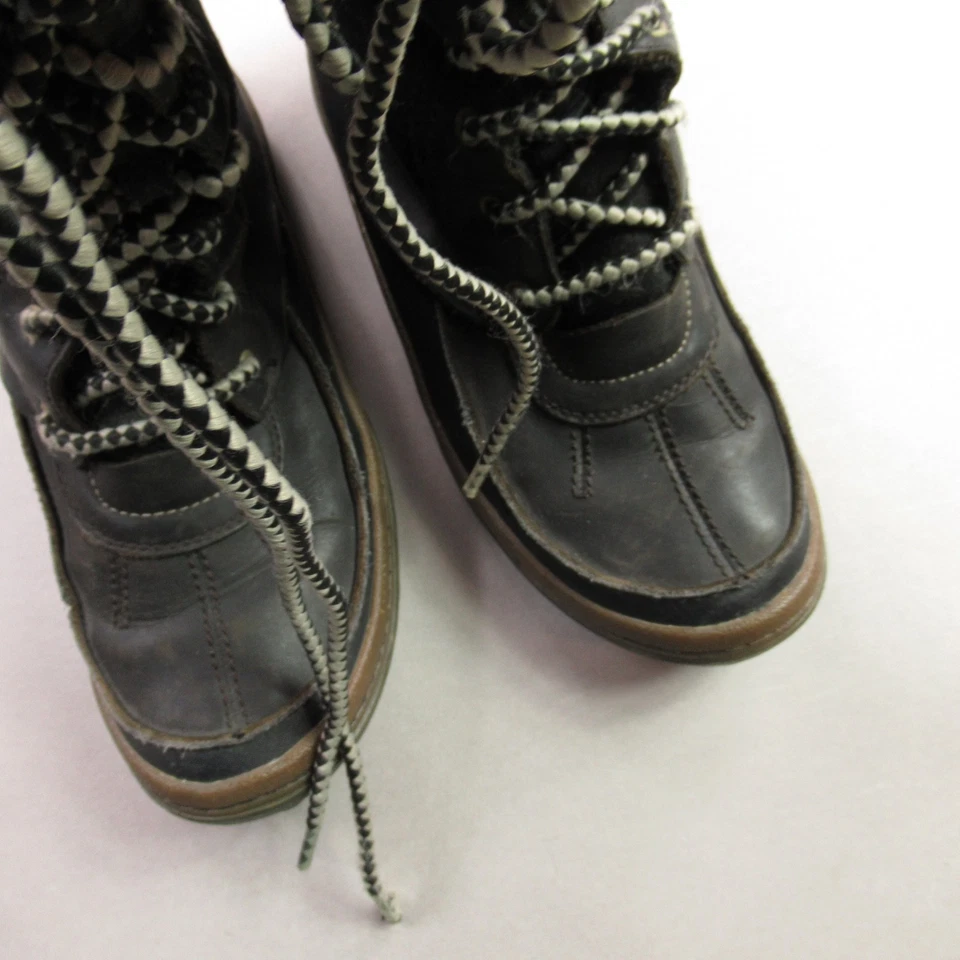 Botas Merrell Mujer Talla 8.5 Kassie Cuero Negro Altas Impermeables Cremallera Lateral Foto 3 de 4