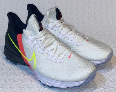 NIKE Air Zoom React Infinity Tour White Black Crimson Golf Shoes Cleats Mens 8.5