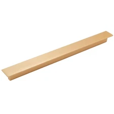 Mesa Cabinet Pull, 224 Millimeters, Satin Brass by Stone Harbor Hardware