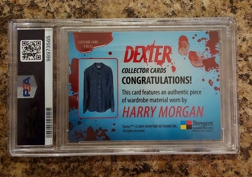 2009 Dexter Harry Morgan Costume Relic Card #DC-13 PSA 8 - Picture 2 of 2