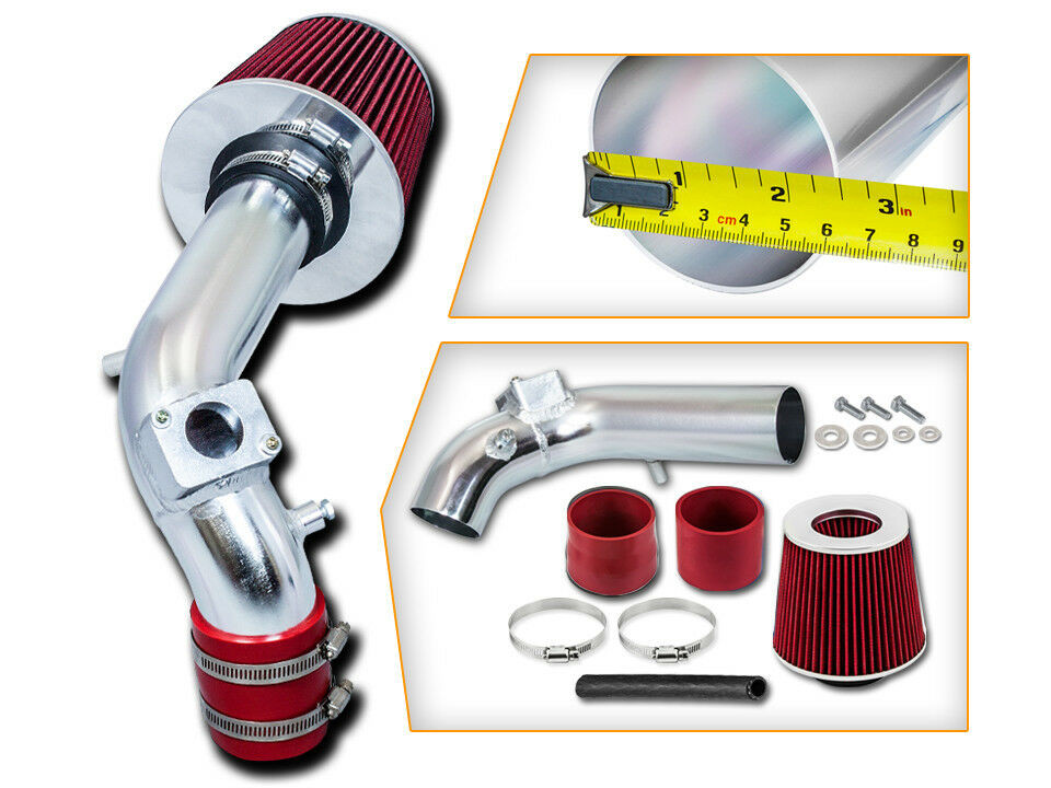RED Sport Ram Air Intake Kit + Filter for 2008-2014 Lancer 2.0L 2.4L L4