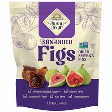 Sunny Fruit Sun Dried Smyrna Figs Natural Tender Juicy Gluten Free Snack 1.13kg 14.59 per kilo