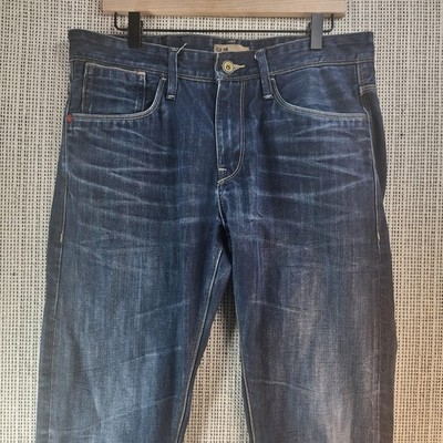 Celio Jeans Mens 34x28 Blue Dark Wash C*15 Straight Fit Five Pocket Denim