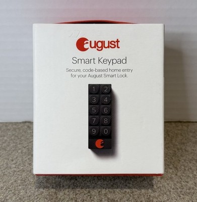 August Home AK-R2 Smart Keypad - Bluetooth - Dark Gray - WORKS